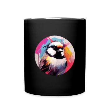 Meise - Tasse einfarbig - Schwarz - Vorne