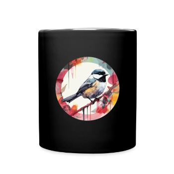 Meise - Tasse einfarbig - Schwarz - Vorne