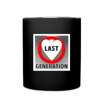Letzte Generation - Stolz auf Klimaschutz - Tasse einfarbig - Schwarz - Vorne