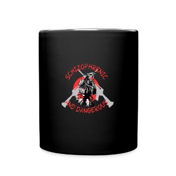 schizophrenic and danger - Tasse einfarbig - Schwarz - Vorne