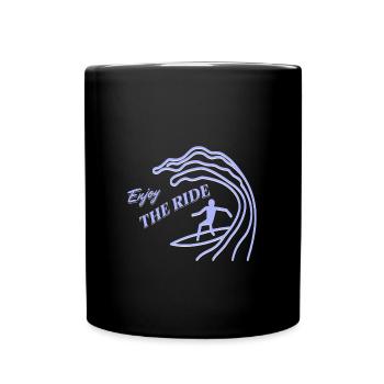 Profitez de la balade pour les surfeurs - Mug uni - noir - Devant