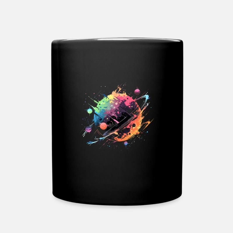 Planeten - Tasse einfarbig - Schwarz