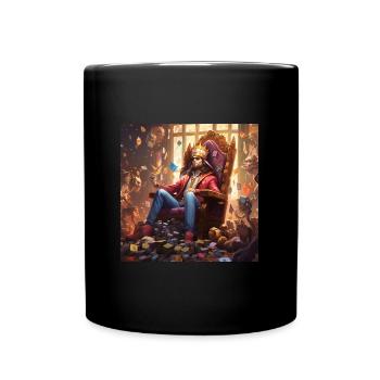 king - Tasse einfarbig - Schwarz - Vorne