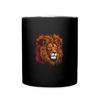 Beautiful Lion - Full Colour Mug - black - Front