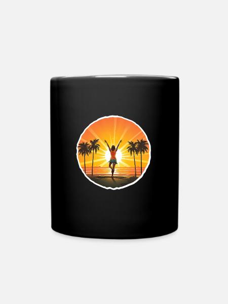 Beach Fieber - Tasse einfarbig - Schwarz