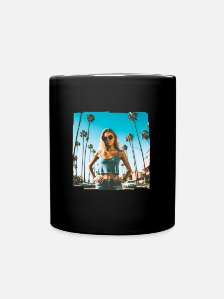California Lifestyle - Tasse einfarbig - Schwarz