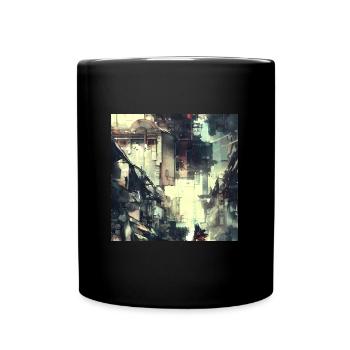 Tokyo City Art 3 - Tasse einfarbig - Schwarz - Vorne