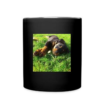 Das ist die Emma - Tasse einfarbig - Schwarz - Vorne