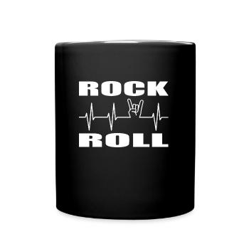 Rock - Tasse einfarbig - Schwarz - Vorne