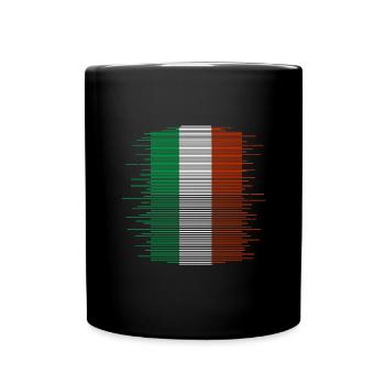 Drapeau de l’Italie Vintage Drapeau italien Look vieilli - Mug uni - noir - Devant