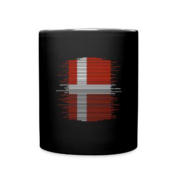 Denmark Flag Scandinavia Danish Flag Travel - Full Colour Mug - black - Front