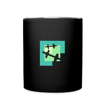 Weightlift Bodybuilding Weight Training Muscleman - Full Colour Mug - black - Front
