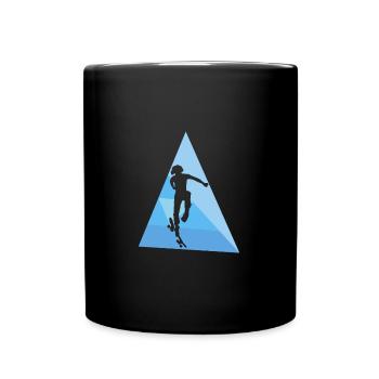 Skateboard Skateboarder Skater Skateboarding - Full Colour Mug - black - Front
