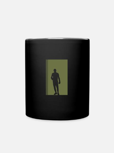 Schlag Boxing Boxsack Knockout - Tasse einfarbig - Schwarz