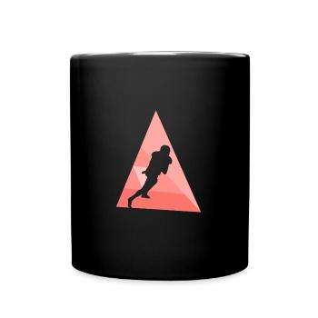 American Football Footballer Football Player - Full Colour Mug - black - Front