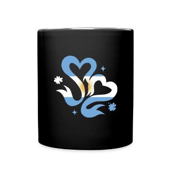 Drapeau de l’Argentine Amérique du Sud Drapeau de l’Argentine - Mug uni - noir - Devant