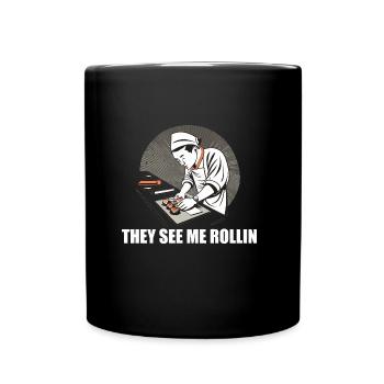Sushi Meister - Tasse einfarbig - Schwarz - Vorne