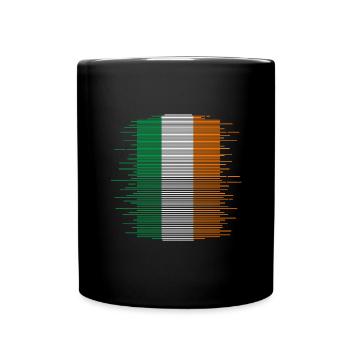Ireland Flag Vintage Irish Flag Dublin - Full Colour Mug - black - Front