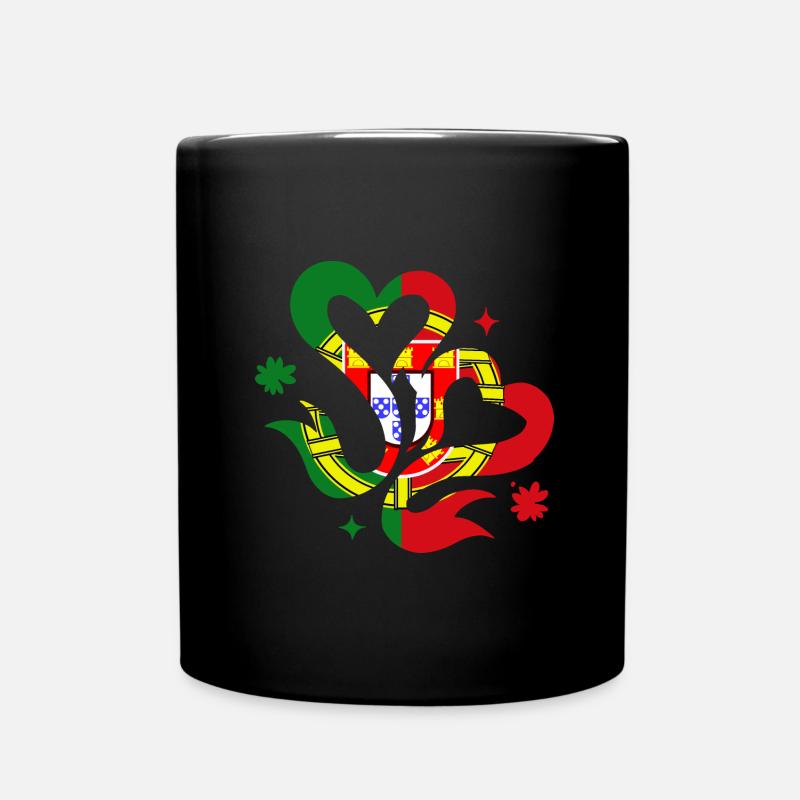 Portugal Drapeau Utilisé Look Drapeau Portugais - Mug uni - noir