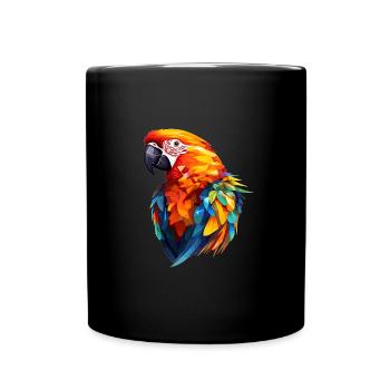 Ara perroquet coloré - Mug uni - noir - Devant