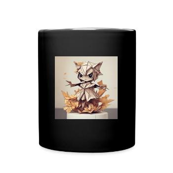 EMO Girls, ORIGAMI Style - Mug uni - noir - Devant