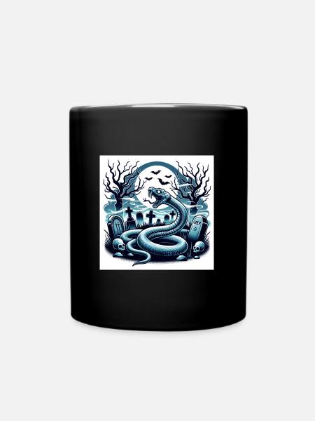 Cimetière des serpents Halloween - Mug uni - noir