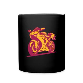 Sport-Bike - Tasse einfarbig - Schwarz - Vorne