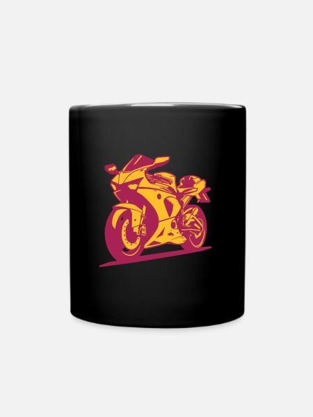 Sport-Bike - Tasse einfarbig - Schwarz