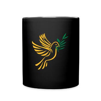 Dove of Peace - Full Colour Mug - black - Front