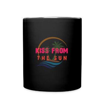 KISS FROM THE SUN - Tasse einfarbig - Schwarz - Vorne