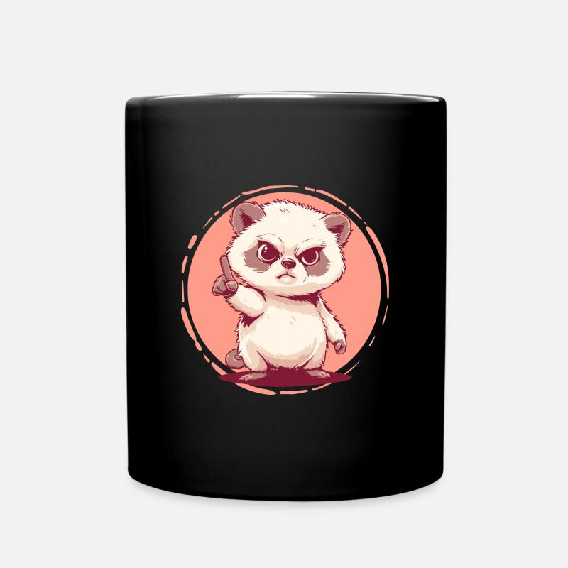 Grumpy Sweet: The Adorable Rebel - Full Colour Mug - black