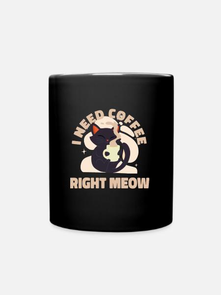 Café Chats Cozy Vibes – Cat Home Kaffee Hygge - Mug uni - noir