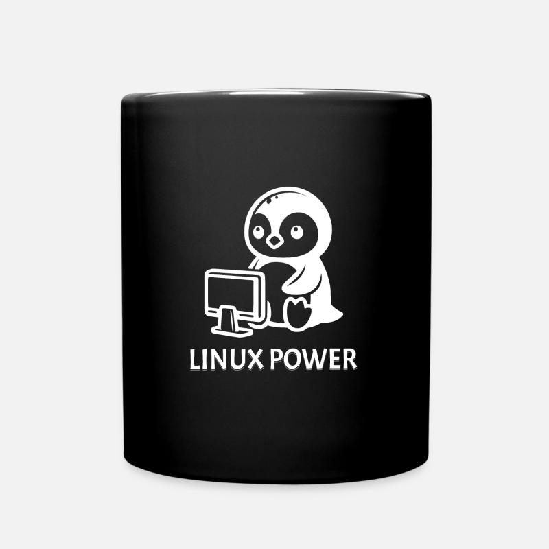 Puissance Linux - Mug uni - noir