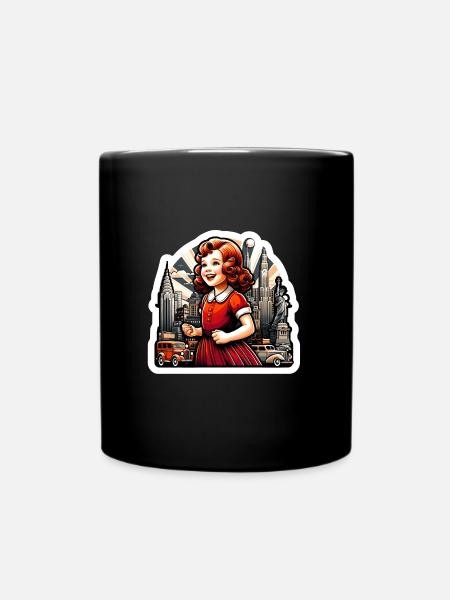 Annies Vintage NYC Metropolis Melodie - Tasse einfarbig - Schwarz