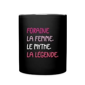 Forain foraine - Mug uni - noir - Devant