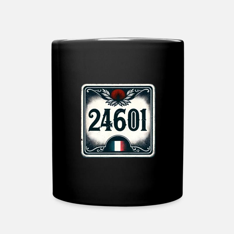 Les Misérables Hommage - Vintage 24601 Prisioner - Tasse einfarbig - Schwarz