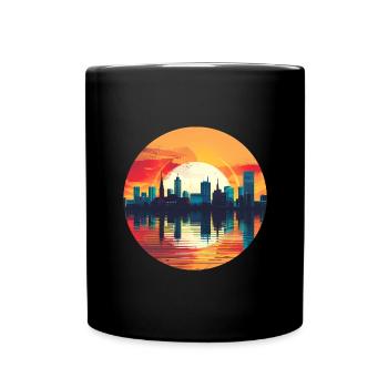 Hagen Skyline - Full Colour Mug - black - Front