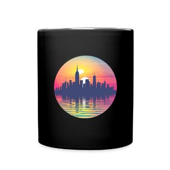 Herne Skyline - Full Colour Mug - black - Front