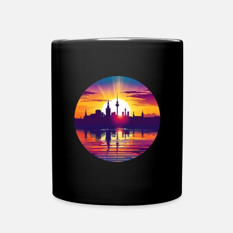Kassel Skyline - Tasse einfarbig - Schwarz