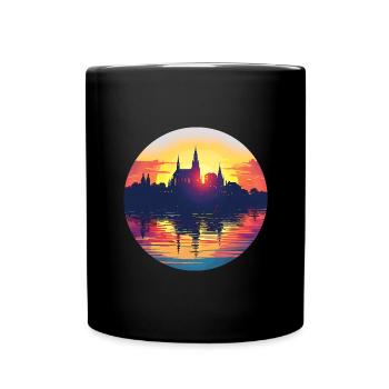 Koblenz Skyline - Full Colour Mug - black - Front