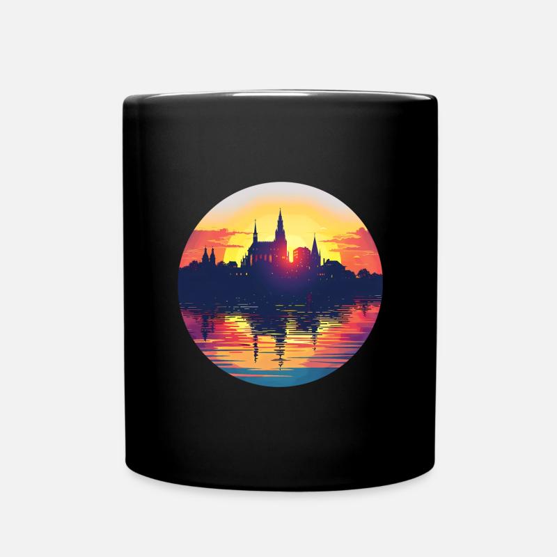 Koblenz Skyline - Tasse einfarbig - Schwarz