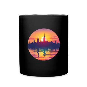 Ligne d’horizon de Neuss - Mug uni - noir - Devant