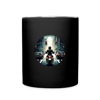 Urban Sticker - Tasse einfarbig - Schwarz - Vorne