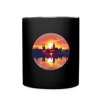 Nuremberg Skyline - Full Colour Mug - black - Front
