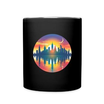 Ligne d’horizon de Paderborn - Mug uni - noir - Devant
