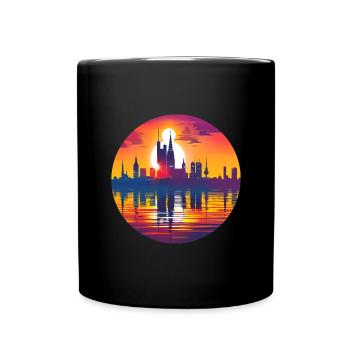 Osnabruck Skyline - Tasse einfarbig - Schwarz - Vorne
