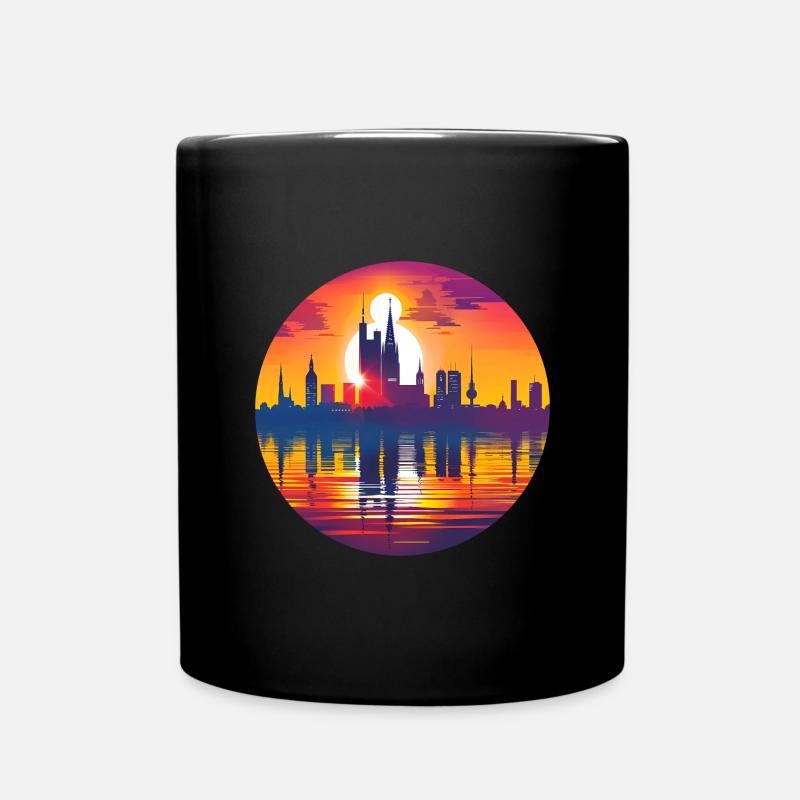 Osnabruck Skyline - Tasse einfarbig - Schwarz