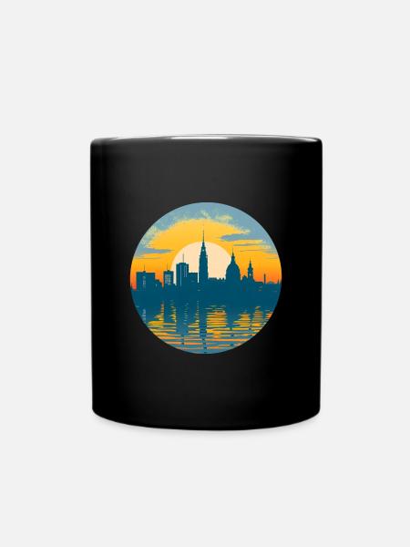 Potsdam Skyline - Tasse einfarbig - Schwarz
