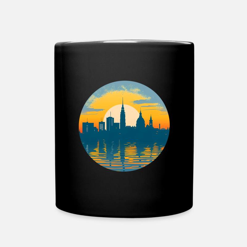 Potsdam Skyline - Tasse einfarbig - Schwarz