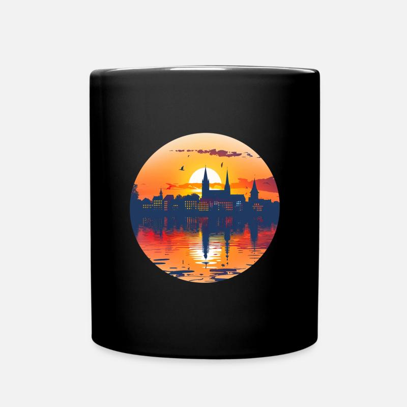 Recklinghausen Skyline - Tasse einfarbig - Schwarz